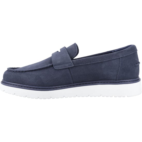 TOMS Navi TRVL LITE Havana Herren Mokassins aus Leder in Marineblau - Image 4