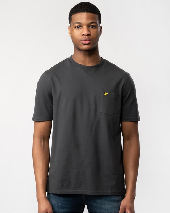 Lyle & Scott, schlichtes Piqué-T-Shirt mit Tasche für Herren - Image 1