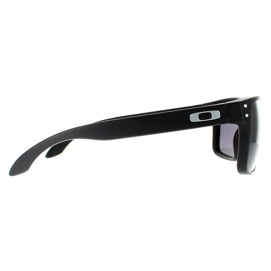 Oakley Rechteckige Herren Sonnenbrille Matt Schwarz Prizm Grau - Image 4