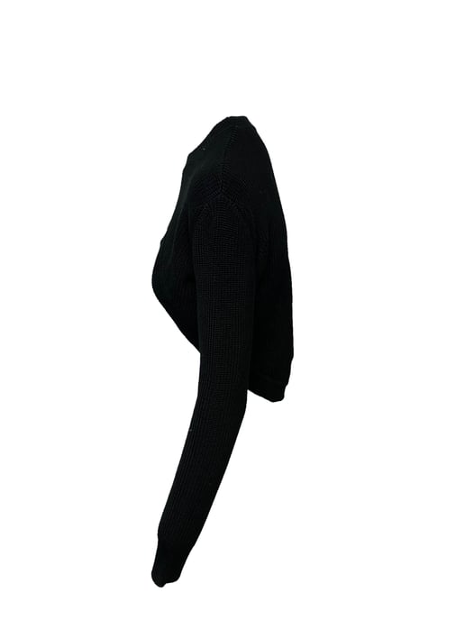 Givenchy Kurzer Pullover aus schwarzer Baumwolle - Image 3