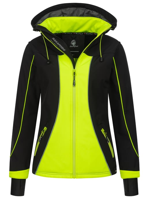 Rock Creek Softshelljacke Neongelb