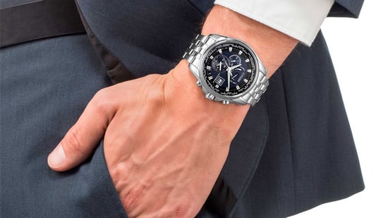 Citizen Herren Silber Uhr AT9030-55L - Image 5