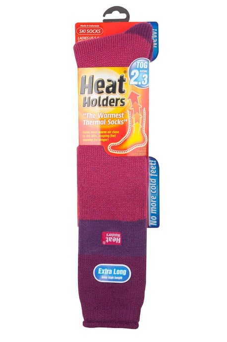 Ladies 2.3 TOG Extra Long Knee High Skiing Thermal Ski Socks - Image 2
