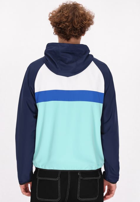 Mo Anorak Herren Türkis Colorblock - Image 4