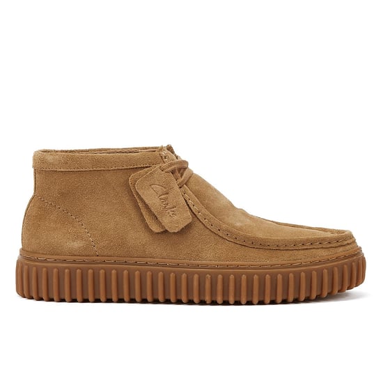 Clarks Torhill Hi Wildleder Herren Stiefel Braun - Image 4