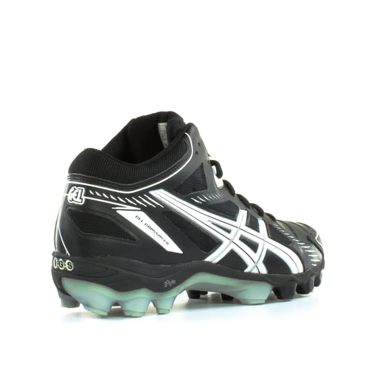 Asics Gel-Crossover 5 Turf Schwarz Weiß Synthetik Herren Sportschuhe - Image 6