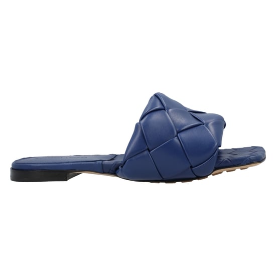 Bottega Veneta Lido Flache Sandale blau - Image 1