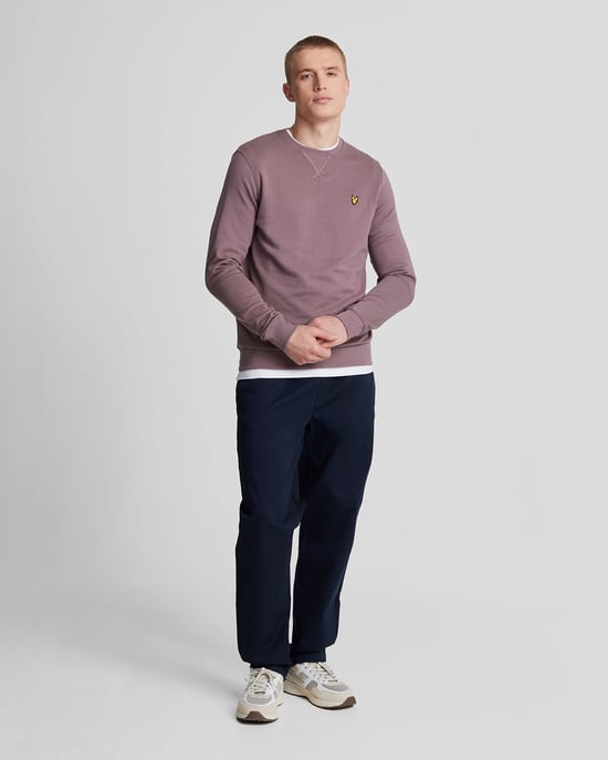 Sweatshirt mit Rundhalsausschnitt für Herren in Rosa - Image 2