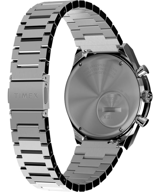 Timex Q Diver Chrono Herren Silber Uhr TW2W51600 - Image 4