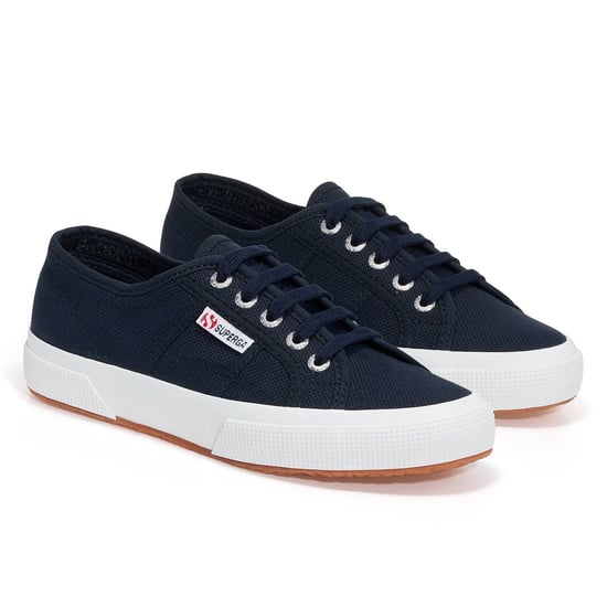 Superga Unisex Erwachsene 2750 Cotu Classic Vegan Turnschuhe (Marine/Weiß) - Image 1