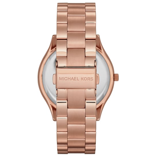Trendige und stilvolle Damenuhr von der Marke Michael Kors. Die Uhr hat ein Armband, das auch kleiner gemacht werden kann, das Gehäuse hat einen Durchmesser von 42 mm und das Uhrwerk ist Quarz.  Marke: Michael KorsModellname: MK3197 (42mm)Kategorie: Damen - Image 3