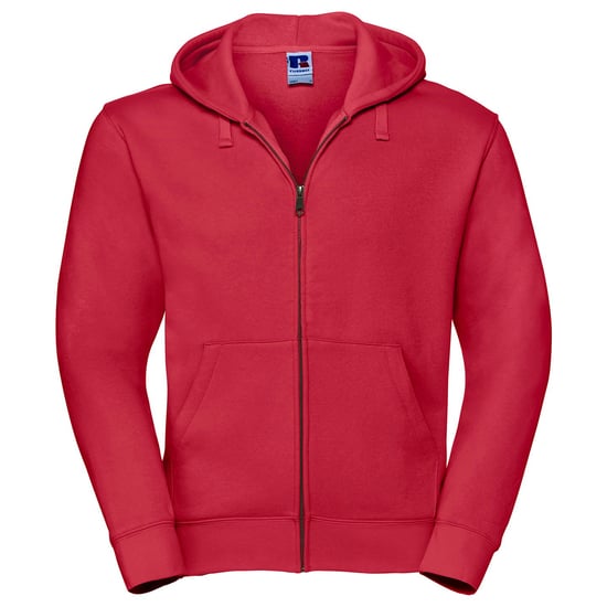 Russell - "Authentic" Hoodie mit durchgehendem Reißverschluss für Herren (Rot) - Image 1