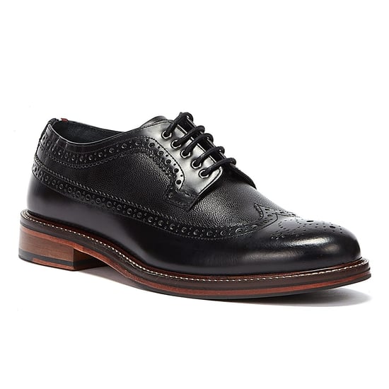 Ben Sherman Archie Brogue Herren Schwarz Schuhe - Image 2