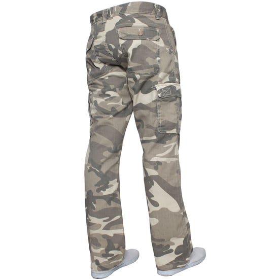 Kruze Mens Cargo Combat Trousers