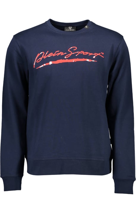 Philipp Plein Sport Signatur-Logo Navy Blauer Pullover - Image 1