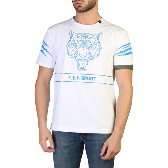 Plein Sport Weißes Baumwolle Herren T-Shirt - Image 1