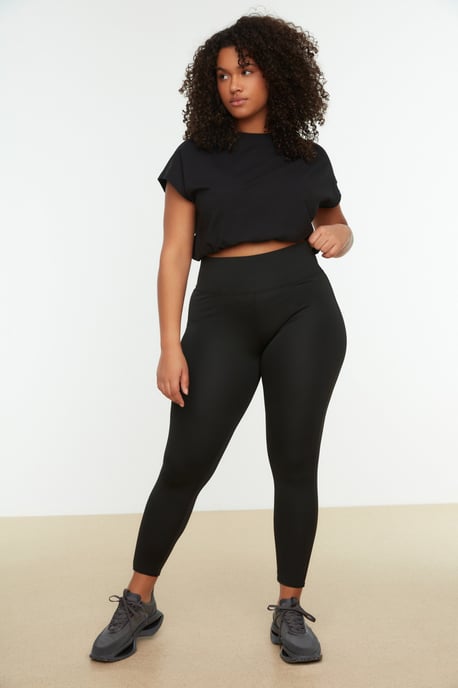 Trendyol Femmes Taille haute Mince Legging de sport grande taille - Image 2