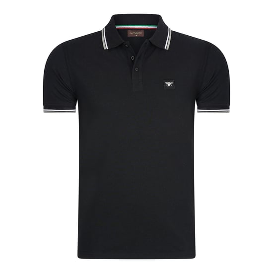 Polo Applique Pique von Cappuccino Italia in der farbe Schwarz und in größe M. - Image 1