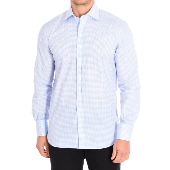 CHARME3 men's long sleeve lapel collar button closure shirt