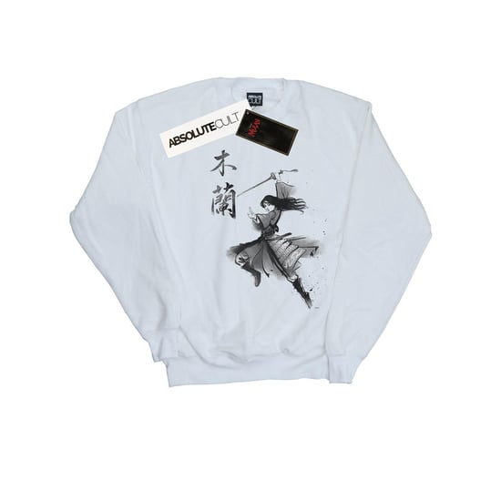 Disney Girls Mulan Movie Sword Jump Sweatshirt (White)