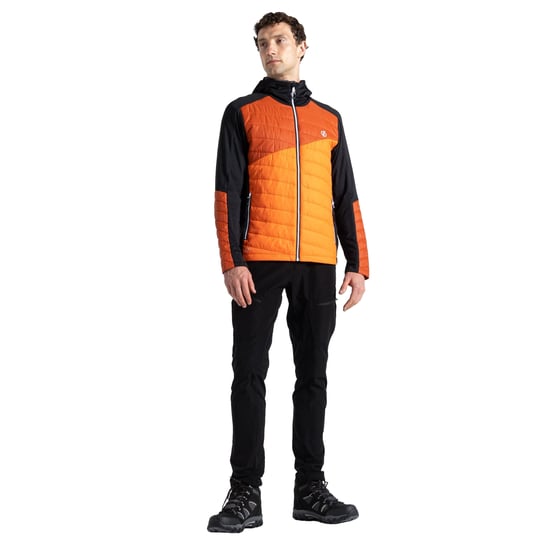 Dare 2B Mens Touring Contrast Panel Hybrid Jacket (Puffins Orange/Rooibos Tea)