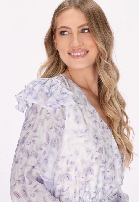 Dreimaster Bluse Damen Blau - Image 5
