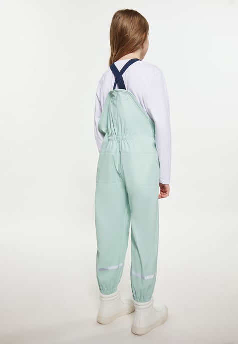 Schmuddelwedda Regenhose aus recyceltem Material Mädchen (Kids) Pastellminze - Image 4
