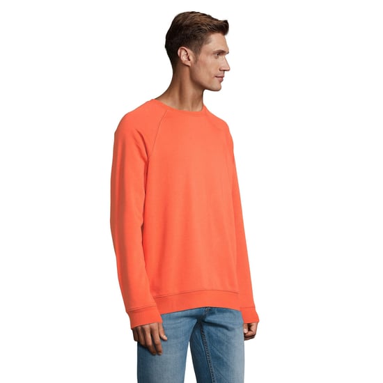 SOLS Unisex Adult Space Organic Raglan Sweatshirt (Burnt Orange)