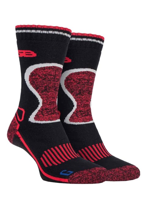 Storm Bloc - 2 Paar Herren Heavy Duty Winter warm gepolstert Thermal Wool Blend Socken für Wandern - Image 1
