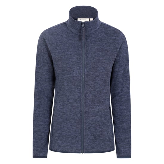 Mountain Warehouse Damen/Damen Snowdon II Melange Full Zip Fleece Jacke (Dunkelblau) - Image 1