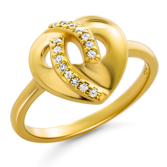 Orphelia 'Amore' Damen-Ring aus 925er Sterlingsilber – Gold ZR-7577/G - Image 1