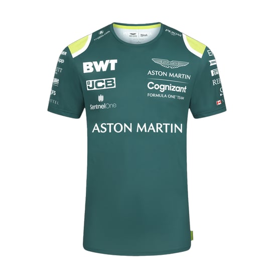 Aston Martin Cognizant F1 Official Team Mens Green T-Shirt