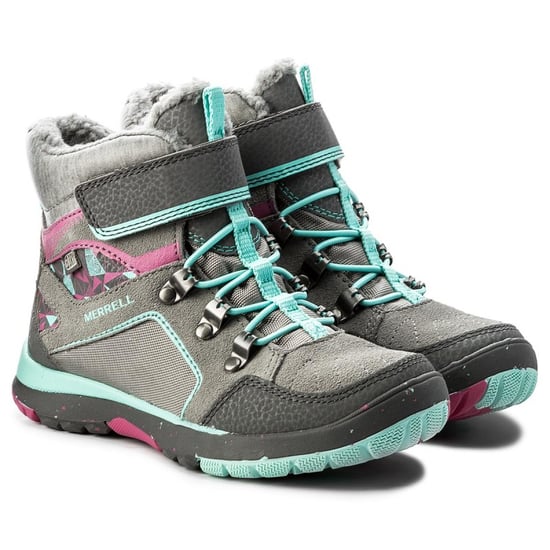 Merrell Moab Polar Waterproof Kids Grey Boots
