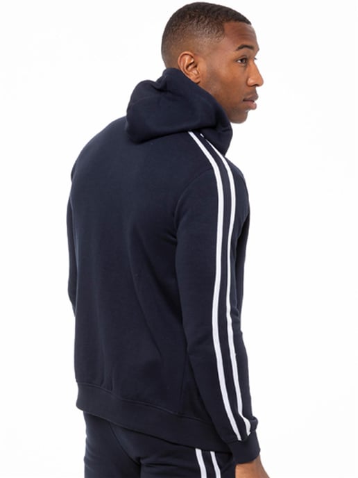 Enzo | Herren Pullover Tape Hoodie Trainingsanzug Set - Navy - Image 4