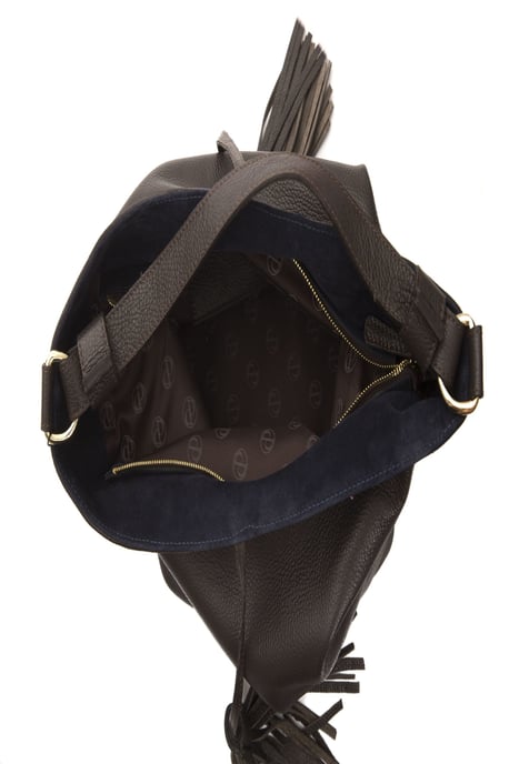 Pompei Donatella Women's Brown Leather Shoulder Bag