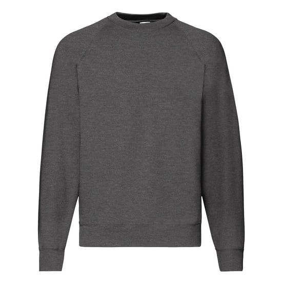 Fruit Of The Loom Mens Raglan Sleeve Belcoro® Sweatshirt (Dark Heather)