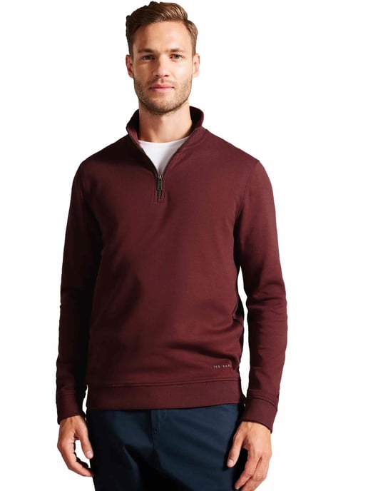 Ted Baker | Mens Half Zip Trichter Hals Schweiß - Antram - Image 1