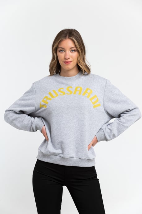 Trussardi - Pull en coton gris pour femme - Image 2