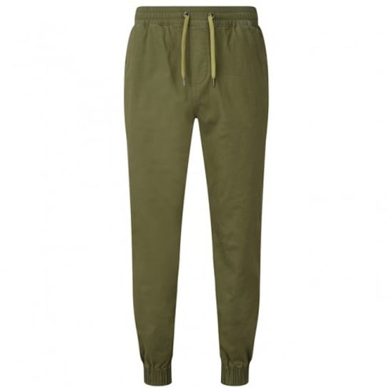 Asquith & Fox Herren Twill-Jogginghose (Olive) - Image 1