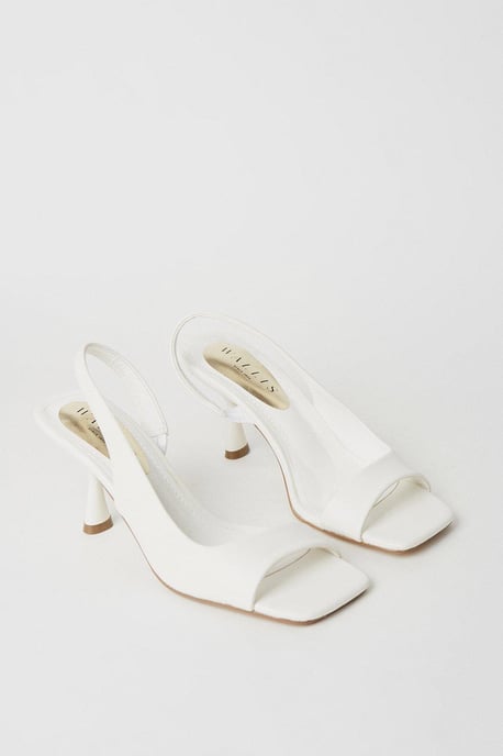 Destiny Sling Back Open Side High Stiletto Court Shoes