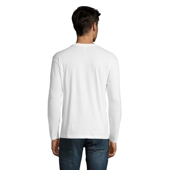 SOLS - "Monarch" T-Shirt für Herren Langärmlig (Weiß) - Image 2