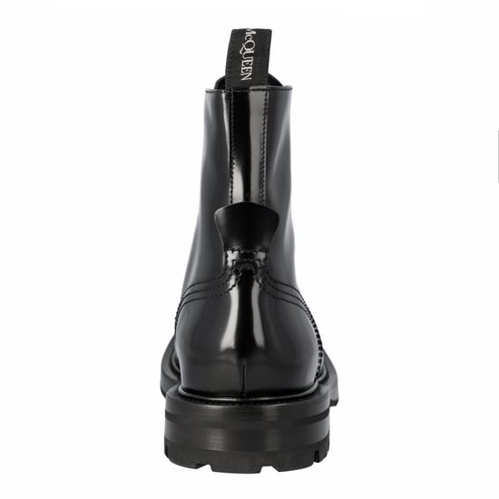 Alexander McQueen Smooth leather combat boots