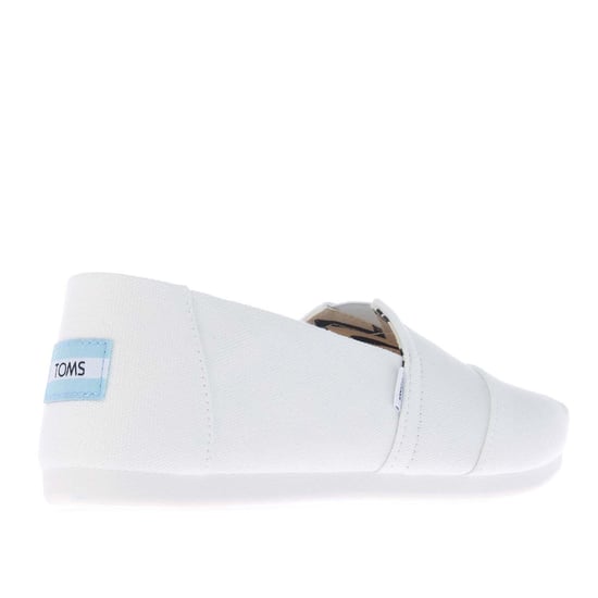 Espadrilles Alpargata toile coton recyclé Toms Pour Femme en Blanc - Image 3