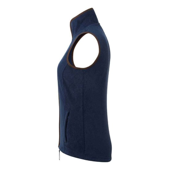 Premier Womens/Ladies Artisan Fleece-Weste (Marine/Braun) - Image 2