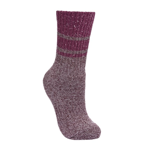 Trespass Damen Hadley Socken / Wandersocken, 2 Paar (Weinrot/Beige) - Image 3