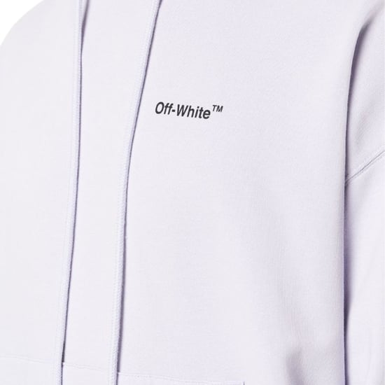 Off-White Caravaggio Arrow Over Dusty Lilac Purple Hoodie