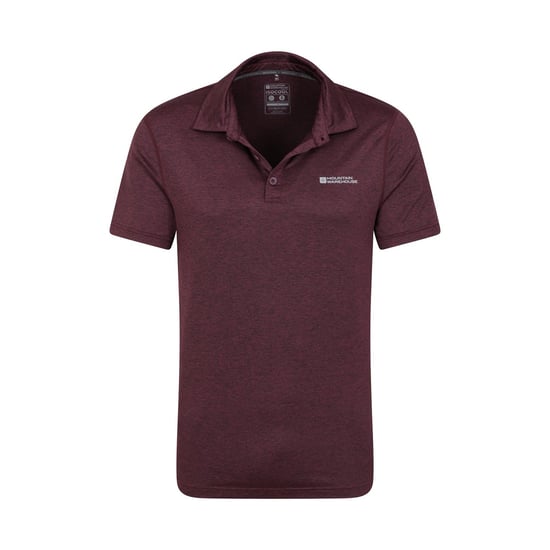 Mountain Warehouse Mens Deuce IsoCool Polo Shirt (Dusky Wine)