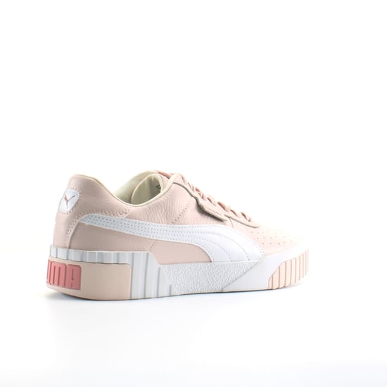 Puma Cali Pink Leather Womens Lace Up Trainers 369155 11