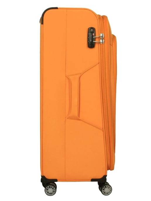 Leichter gelber Koffer mit 4 Rollen Reisetasche Kabine TSA weiches Gepäck - Image 4