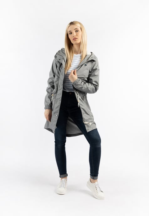 Schmuddelwedda Regenmantel Damen GRAU-280 - Image 2